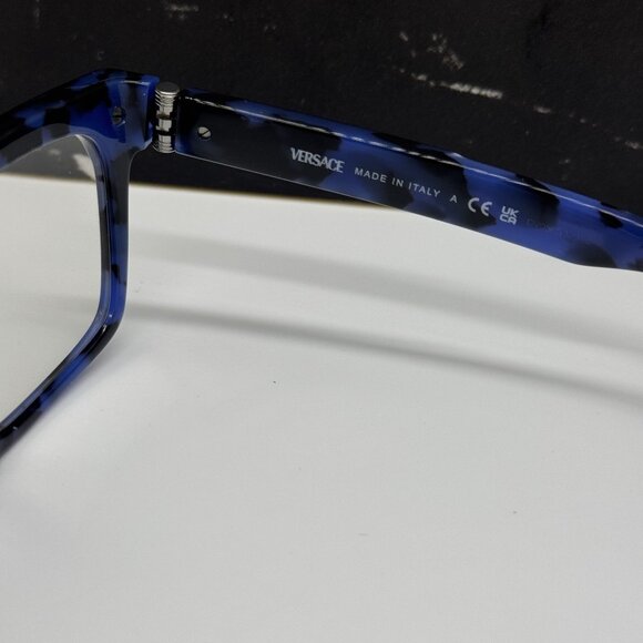 NEW VERSACE VE3354 5460 MEN BLACK/BLUE EYEGLASSES VERSACE - Picture 8 of 9